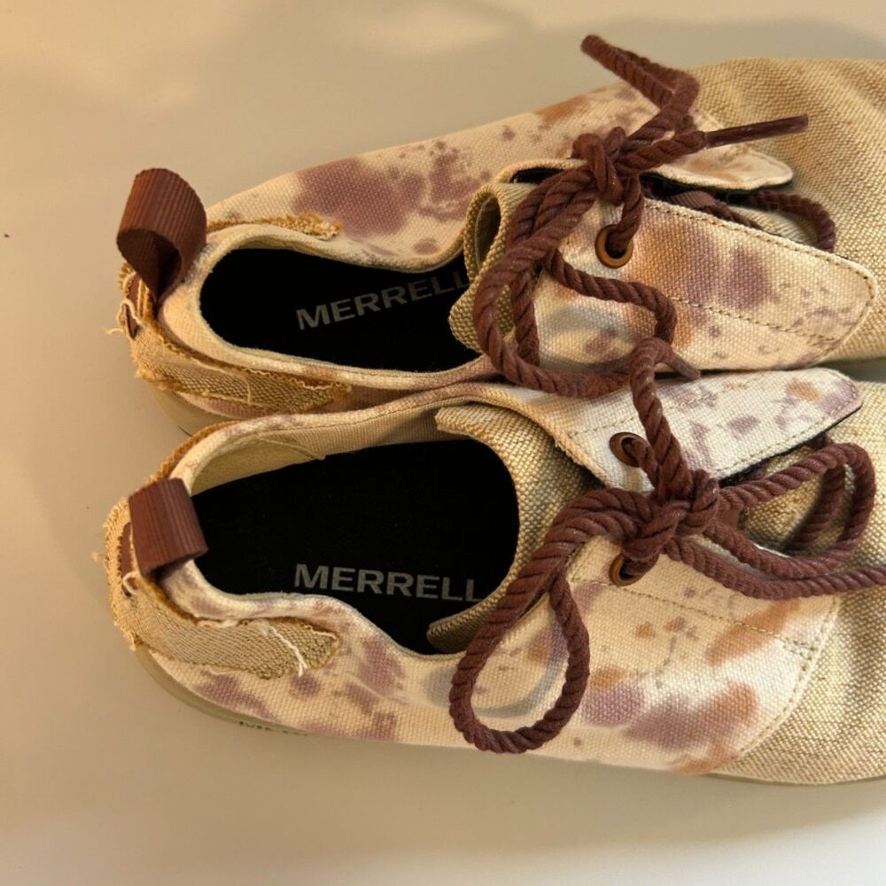 Merrell Womens Gridway Cotton Canvas Sneakers Lace-up Shoes Size 10.5 Vibram - Picture 2 of 10